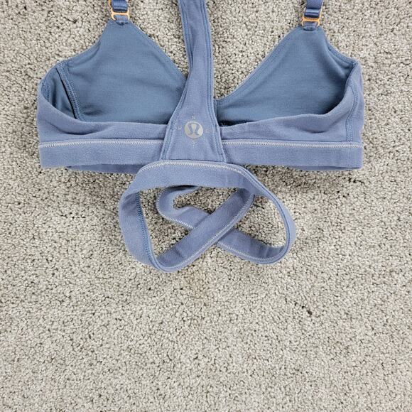 Lululemon‎ Womens Rue Boheme Bra XS Blue Racer Back Wanderlust Limited Edition - Picture 11 of 12